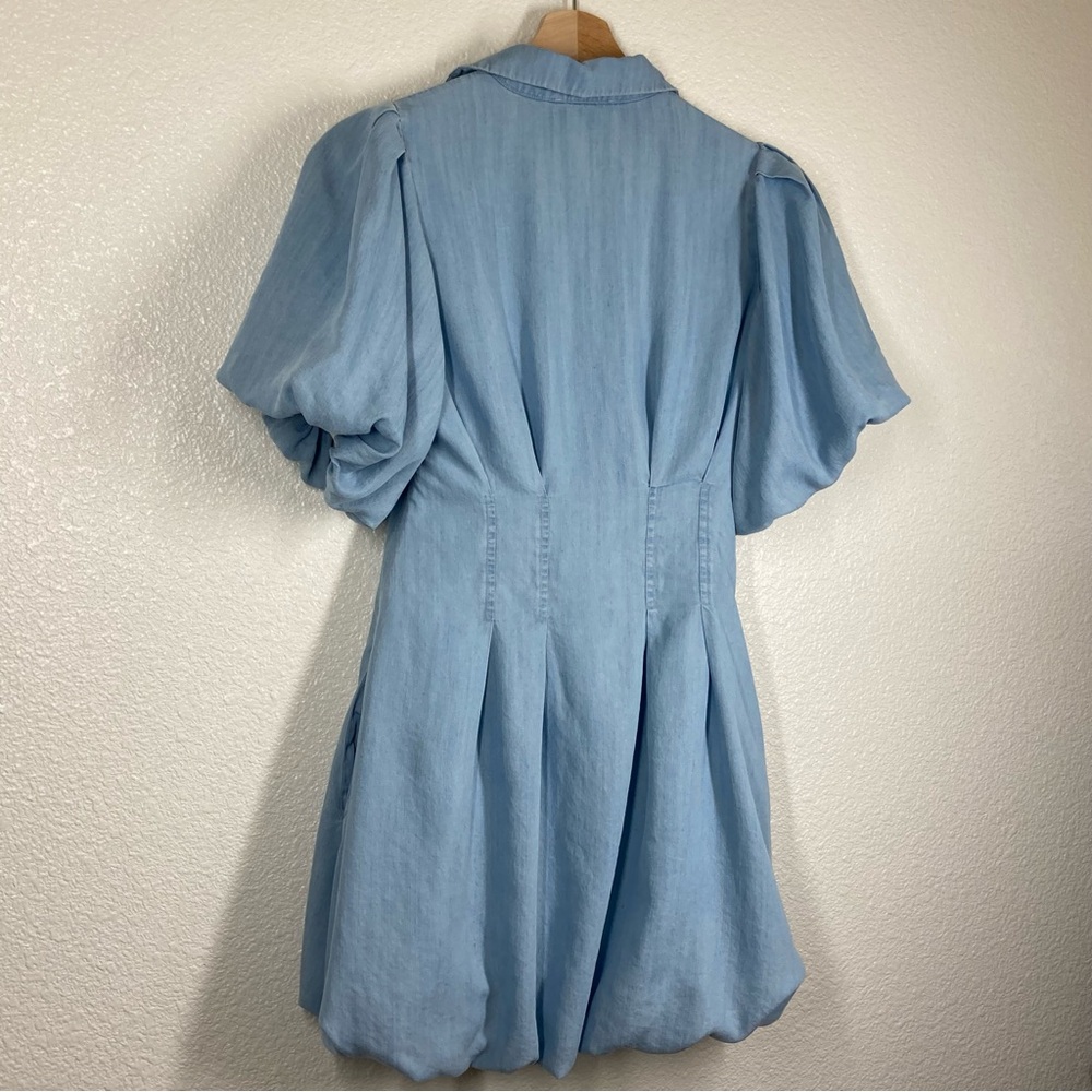 Tart Collections Kara Dress Open Air Blues XS Tencel Rayon Baloon Short Sleeves - Picture 10 of 16